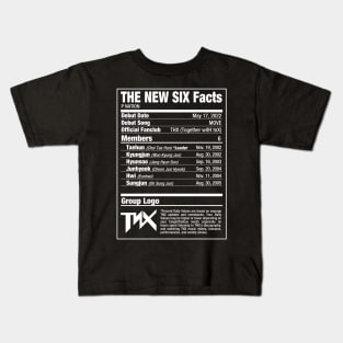 TNX THE NEW SIX Nutritional Facts Kids T-Shirt